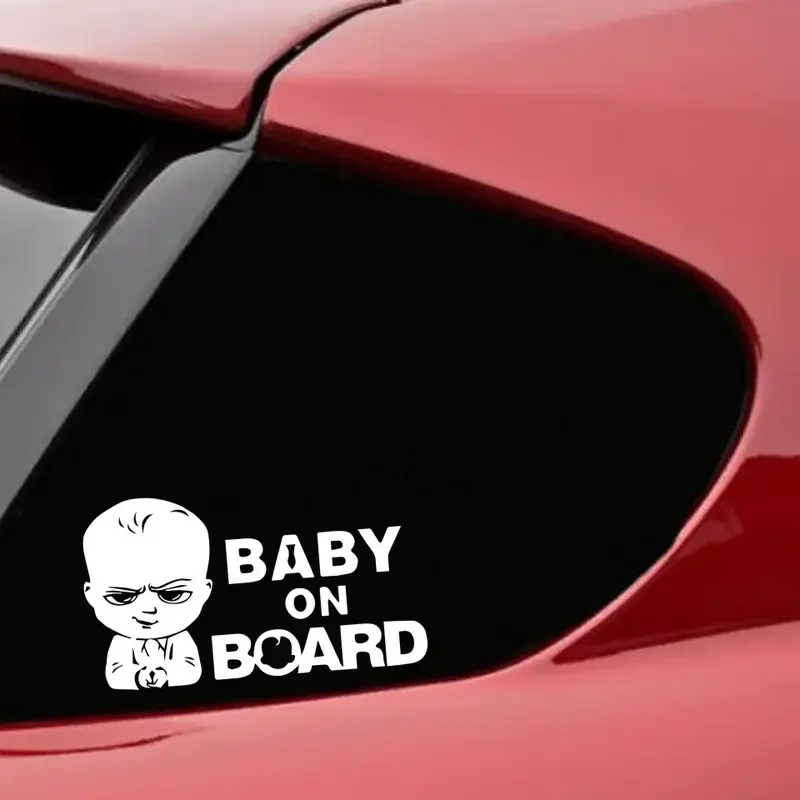 Naklejki na samochód Baby On Board Boss motocykle naklejki 3D dekoracja kup 2 z wyjątkiem pół niestandardowej stickerki 19,7 cm * 11.2cm