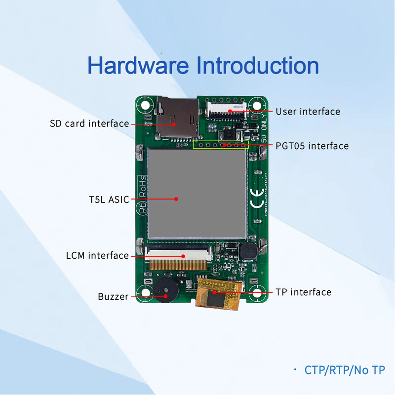 Dwin 2.4 Polegada 320*240 resolução tela de toque hmi grau comercial uart TN-TFT-LCD módulo de exibição inteligente para arduino stm32 plc