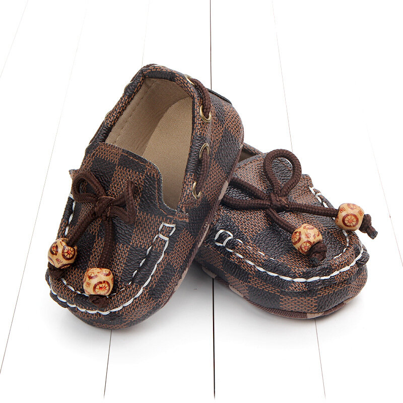 Non-slip Soft Leather First Walkers 2024 Toddler Shoes for Baby Boys Girls Newborn Casual Canvas Sneakers Crib Shoes