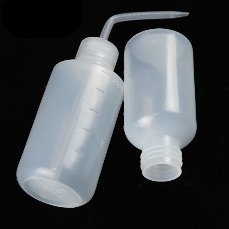 Attrezzatura da laboratorio per ufficio bottiglia di misurazione capacità pulita bottiglia di plastica bianca trasparente per sapone liquido da spremere 150/250/500ML