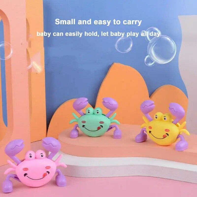 Juguete de simulación de cangrejo de cuerda para niños pequeños, juguete educativo interactivo para el hogar, jardín y escuela