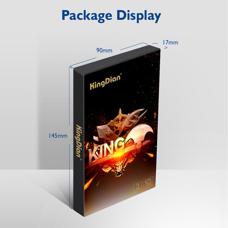 KingDian SSD 120GB 128GB SATA 3 2.5 Inch Internal Solid State Drive HD HDD for Desktop Laptop Server (S280-120GB)