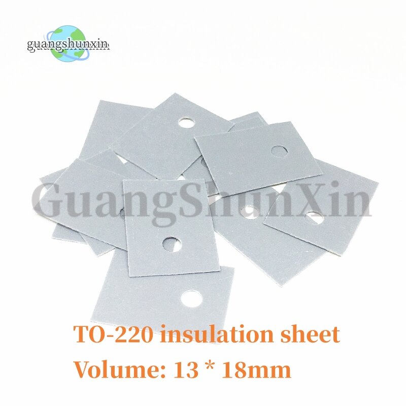 Almohadillas de aislamiento de hoja de silicona, película de aislamiento de silicona de gran piezas, hasta-100 a-247, 220 TO-3P