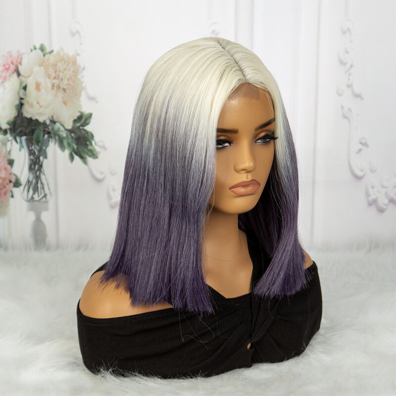Short Straight wigs For Women Fashion Heat Resistant Synthetic Hair Wig Cosplay Party