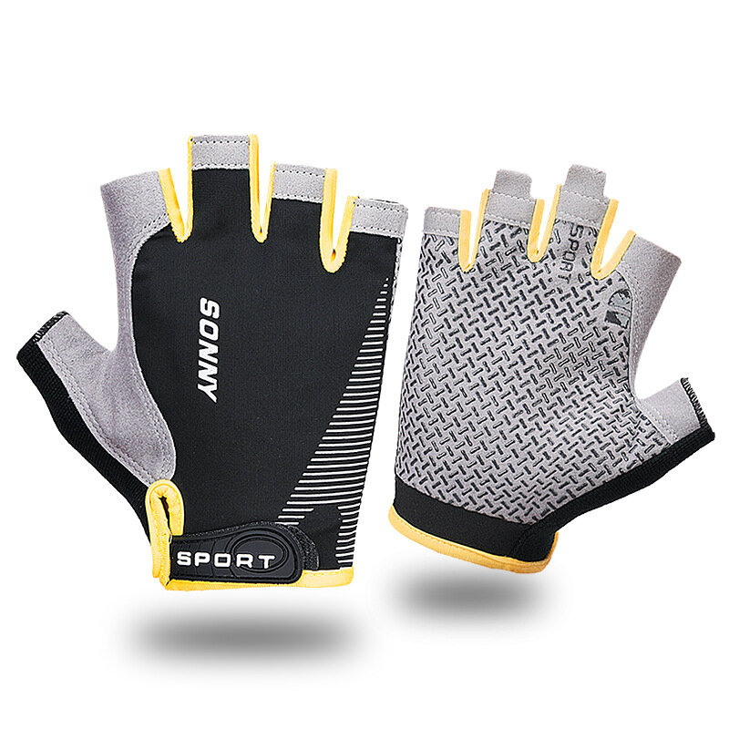 1 пара спортивные перчатки унисекс Нескользящие силиконовые поглощающие пот противоскользящие ударопрочные Перчатки для фитнеса для спорта на открытом воздухе