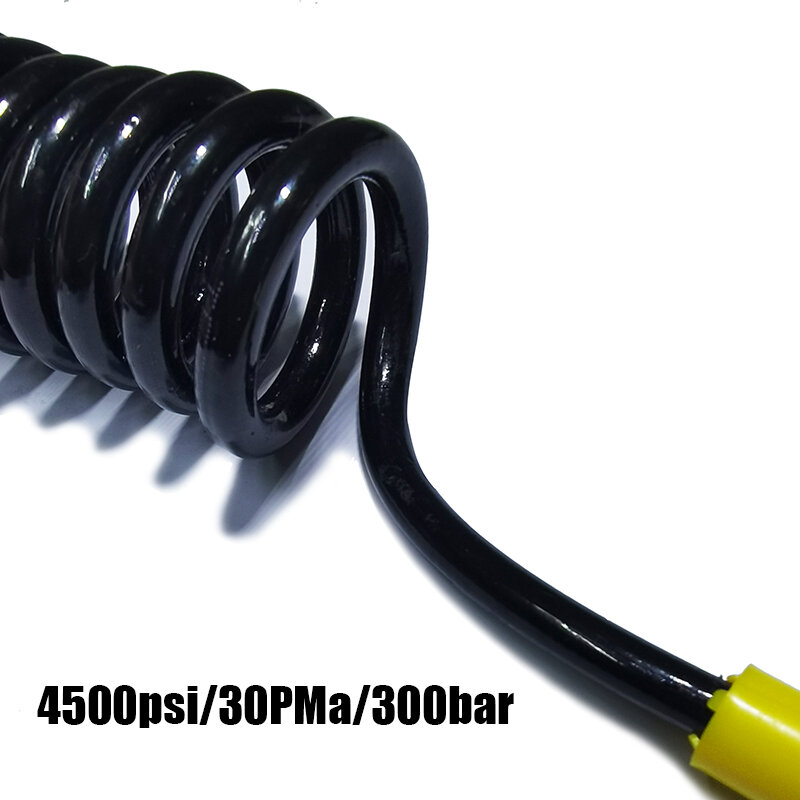 Спиральный дистанционный шланг высокого давления 150 см/60 дюймов для зарядки микроотверстий 30 МПа/фунт/кв. Дюйм M10 * 1 пневматическое наполнение воздухом
