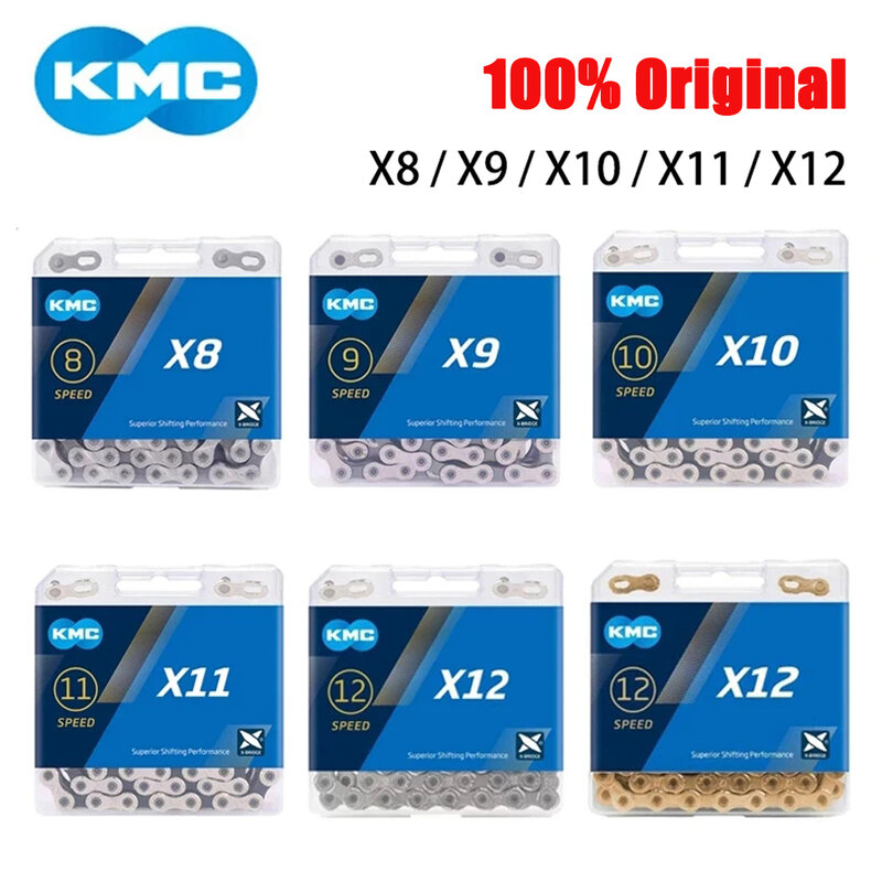 KMC Bike Chain X8 X9 X10 X11 X12 MTB/Road Chain 8v 9v 10v 11v 12v Speed Bike Crankset for Shimano SRAM Parts
