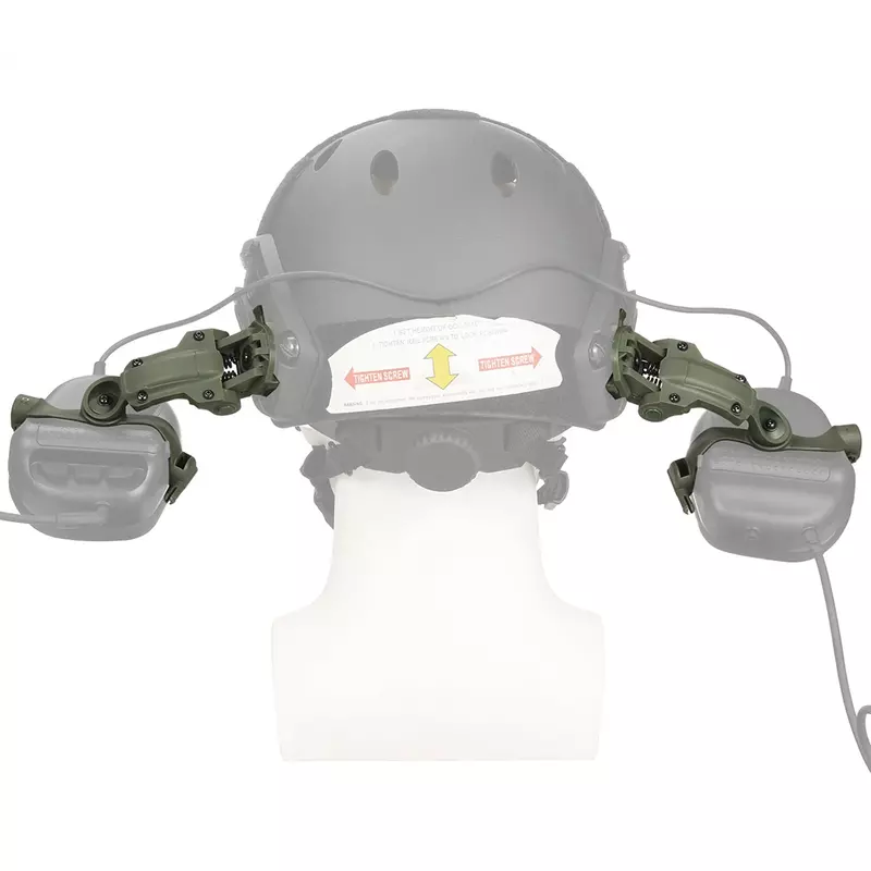 EARMOR M32 MOD4 Military Shooting Earmouff with 360° Rotation Bracket kit fit for FAST Helmet Wendy M-LOK ARC Helmet DIY Set