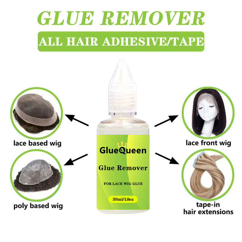 Impermeável Lace Front Wig Glue, Derreter Banda Wax Stick, Controle de borda com escova de cabelo, Removedor de adesivo