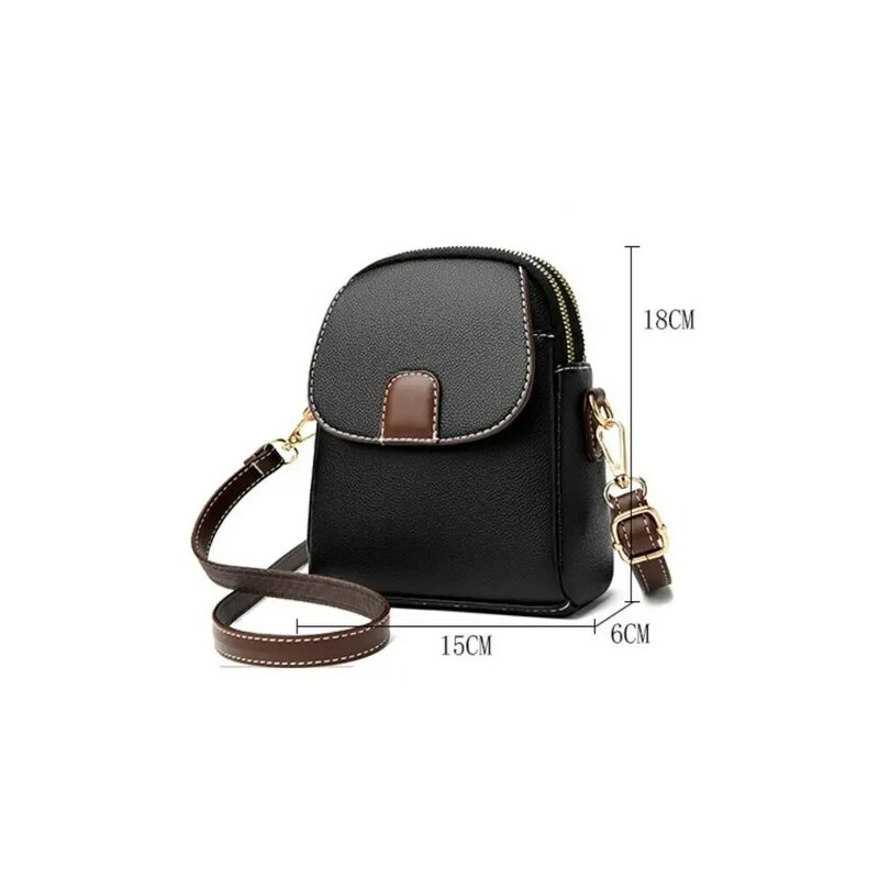 Leather Shoulder Bag New Mini Casual Cellphone Bag Messenger Bag Women