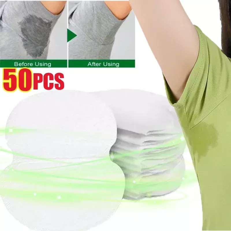Almofadas de axilas impermeáveis para homens e mulheres, adesivo de suor absorvente reutilizável, roupas de vestido, cuidados desodorantes