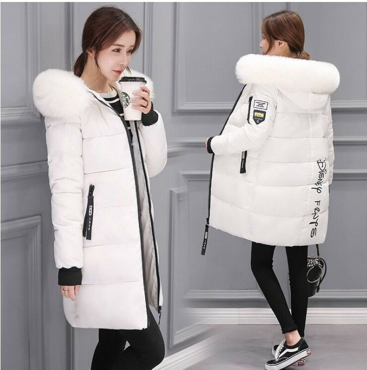 Chaqueta de plumón con capucha para mujer, supercálida Parka gruesa, abrigo de manga larga, ropa de invierno, 2022