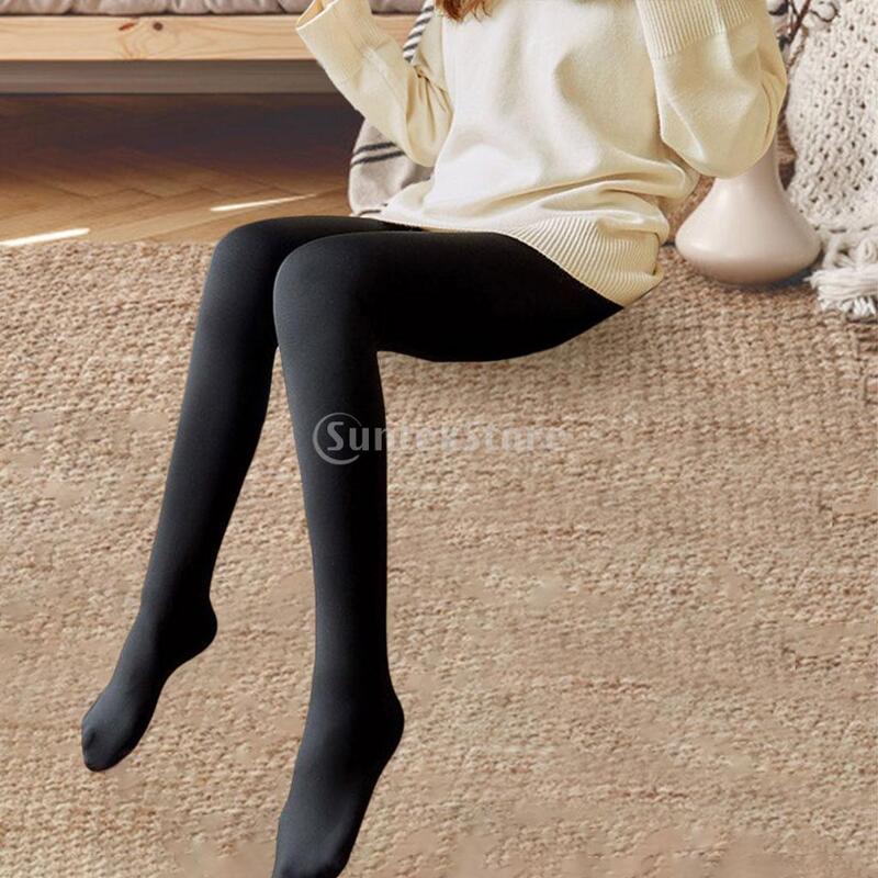 Winter Thermal Leggings Women Sexy Slim Translucent Pantyhose Thicken Pantyhose High Waist Super Elastic Thick Stockings Tights