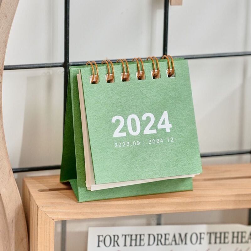 Kalender lipat berdiri 2024 kalender Agenda Organizer jadwal perencana Desktop kalender tahunan Agenda jadwal harian
