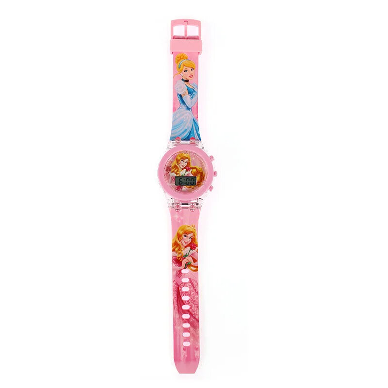 Jam tangan Digital untuk anak-anak, jam tangan Disney, kartun bersinar, Marvel Spider-Man, anak laki-laki, Unicorn, putri Elsa Flash, jam tangan elektronik Digital, jam mainan pelajar