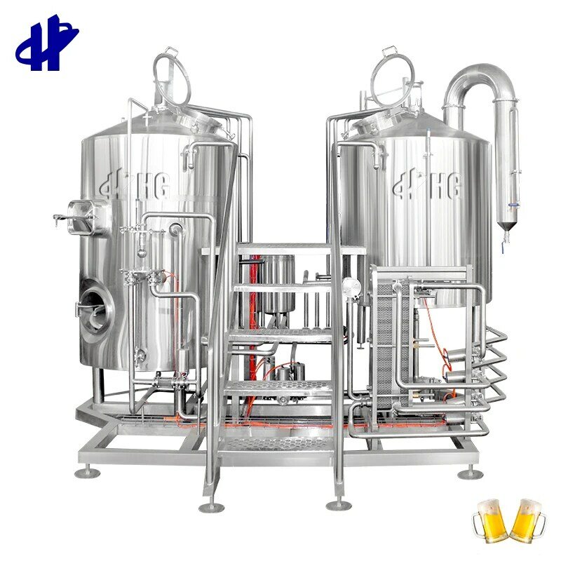 Automatic Beer Brewery Plant, Brewery Equipment, Micro Craft, fazendo a máquina, 500L, 1000L, 2000L