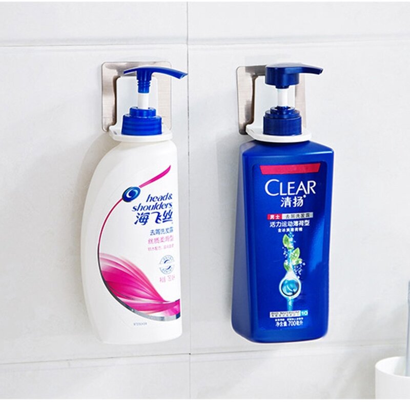 Parede Shampoo Rack para Banheiro, Gancho De Sucção, Gel De Banho