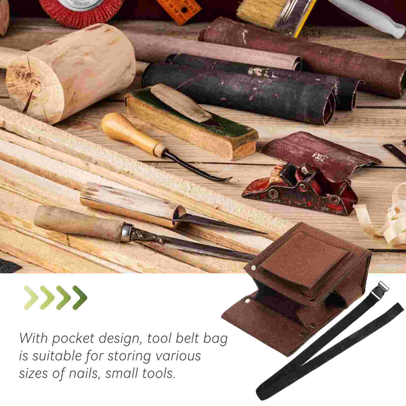 Sac de rangement pour poudres de charpentier, ceinture pour petits outils, kit portable, fibre chimique