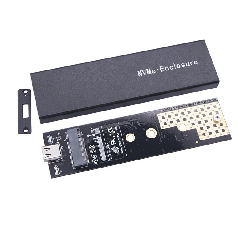 โปรโตคอลแบบ Dual M2 SSD กรณี Enclosure NVMe SATA NGFF M.2 SSD USB 3.1 10Gbps สำหรับฮาร์ดดิสก์ภายนอก M/B + M Key M.2 SSD RTL9210B