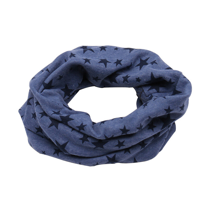 New Children Warm Scarf Kids Collars Autumn Winter Outdoor Neck Warmer O Ring Scarf Baby Cotton Neck Scarf Cute Print For Kids