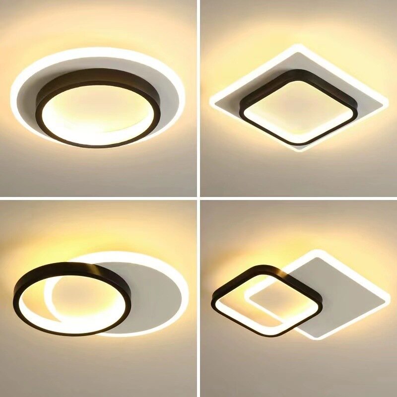 Luz de teto criativa LED para casa, luz moderna simples para corredor do corredor, entrada para vestiário de entrada varanda, AC220V