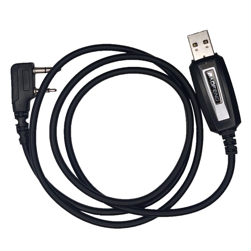 BAOFENG k-type kabel pemrograman USB dengan CD untuk Walkie Talkie Baofeng Quansheng KENWOOD TYT HYT PUXING aksesori radio dua arah