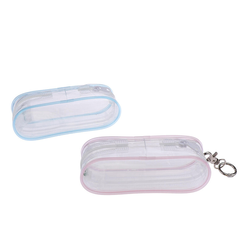Mini Anime Doll Display Bag portamonete trasparente portachiavi ciondolo organizzatore chiave rossetto auricolare borsa portaoggetti portafoglio