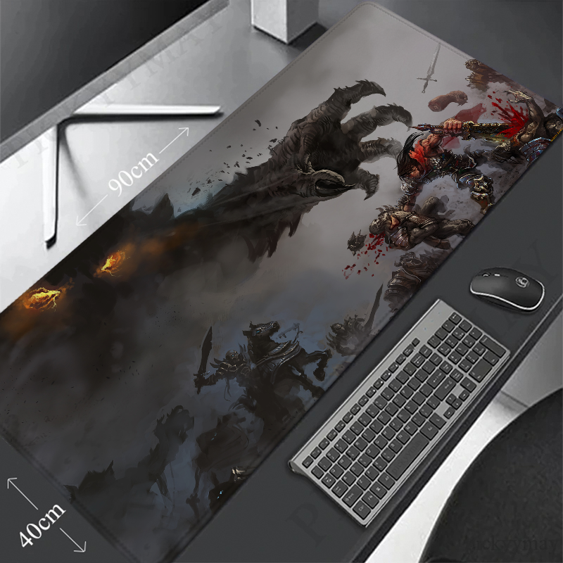 Monster Fight Mouse Pad Deskmat Gaming Accessories Mousepad Gamer Game Mats Desk Mat Mause Anime Office Pads Pc Xxl Desktop Mice
