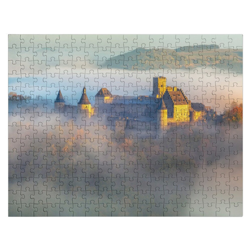 Rising from the sea of fog Jigsaw Puzzle Custom Puzzle Photo Custom Wooden Puzzle Wood Puzzles For Adults