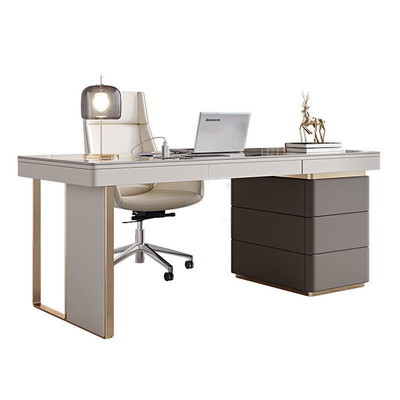 Sprzedaż hurtowa tania modna meble biurowe stół z krzesłami stolik do herbaty z litego drewna zestaw biurka wykonawczego