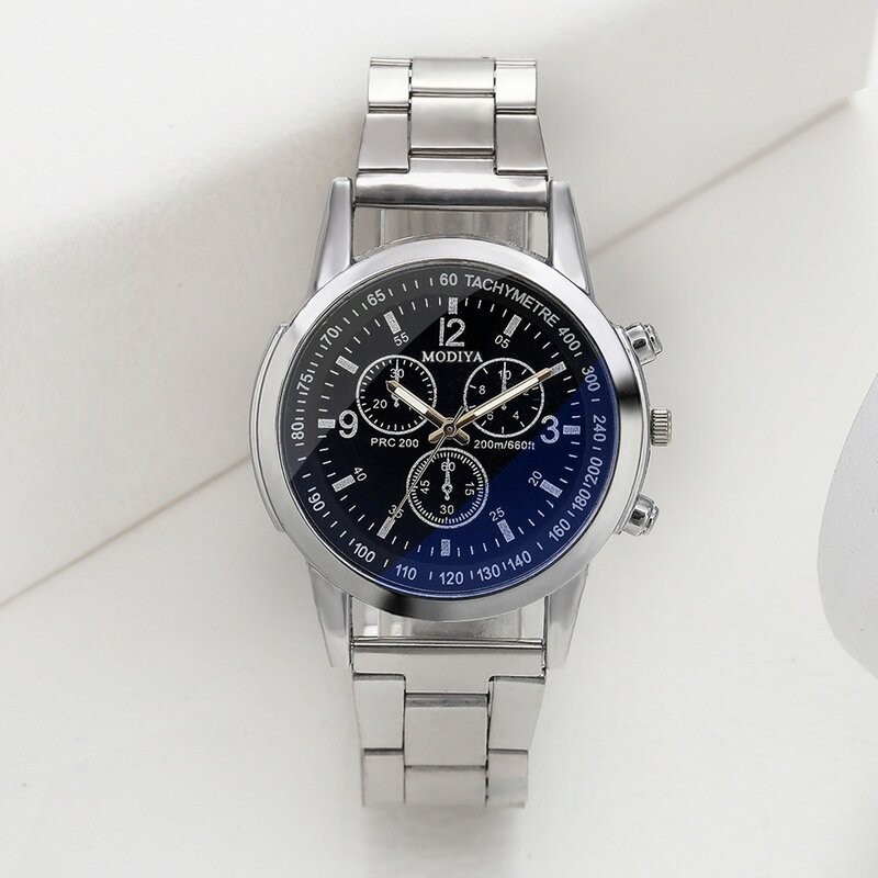 Bracelet de montre en acier inoxydable pour homme, bande décontractée, cadeau élégant, escales de montre, mode, 2023