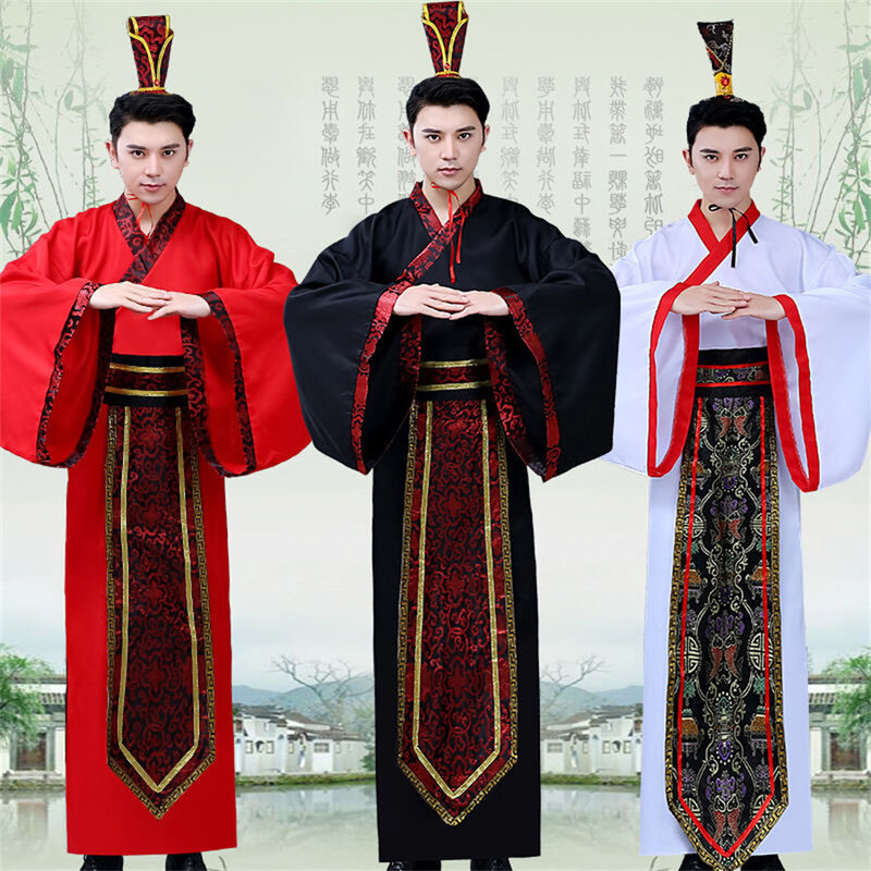 الملابس الصينية التقليدية للرجال ، هانفو ، الرقص الشعبي ، الزي القديم ، الأداء المسرحي ، بدلة المطربين ، زي المهرجان ، الكبار