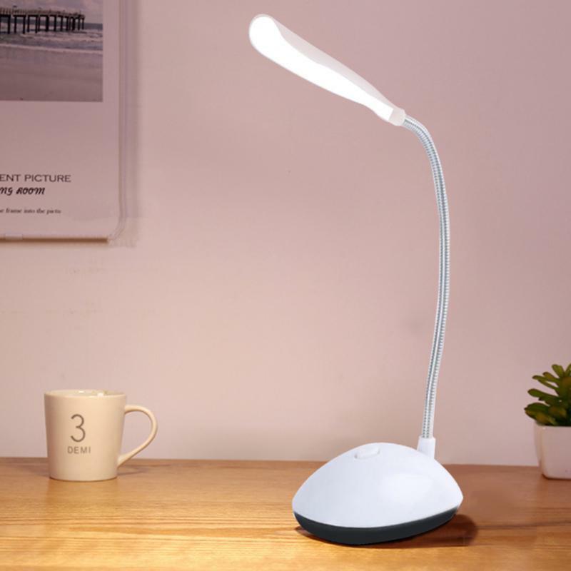 مصباح طاولة للدراسة LED مصباح مكتبي 3XAAA بطارية لا تشمل Dimmiable مصباح طاولة صغير فانوس لطيف كتاب ضوء داخلي الإضاءة