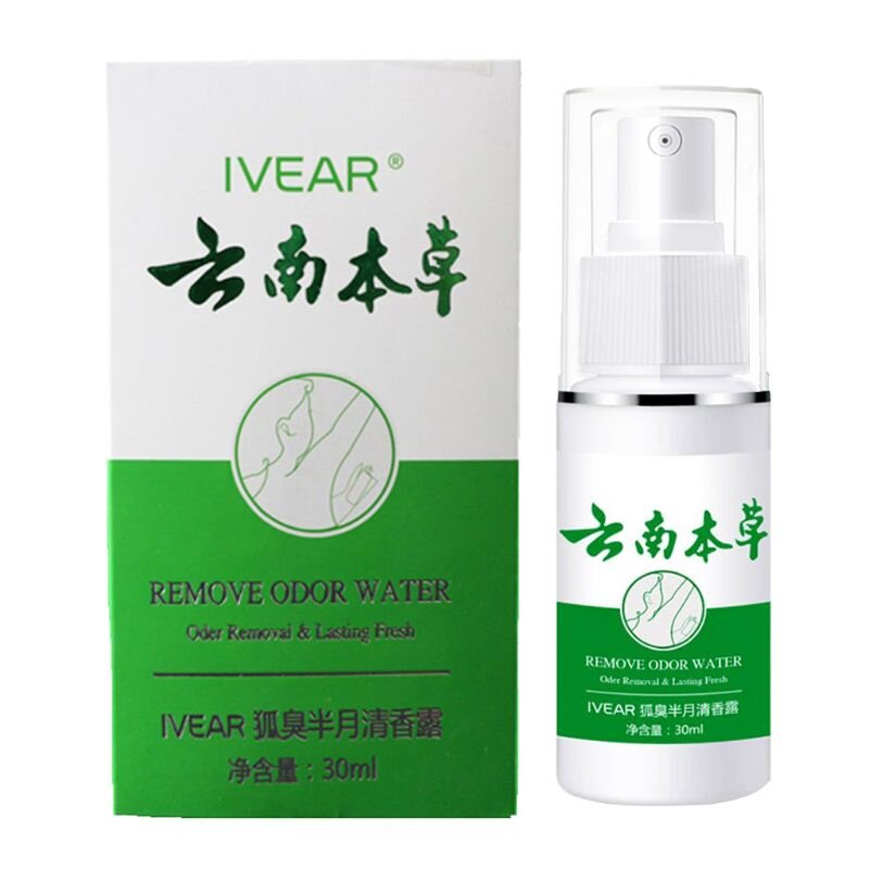 Removedor de odor spray axilas axilas cheiro remoção refresque corpo desodorante loção líquido verão suor feminino suprimentos 30ml