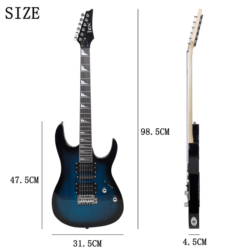 IRIN 24 Frets 6 Strings Electric Guitar Maple Body Maple Neck Electric Guitarra With Amp Bag Necessary Guitar Parts & Accessory