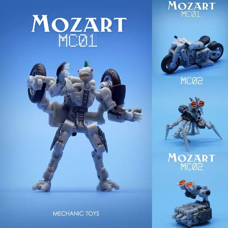 DR.WU-Figura Action Transformation, MC01, MC-01, Mozart Mohawk, Microscópio G1, Modelo Toy, 6cm