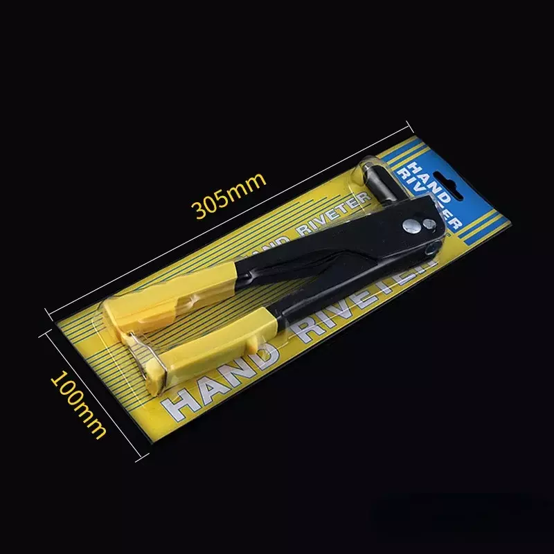 手動リベットガン4 in 1,交換可能なソケット2.4, 3.2, 4.0, 4.8mm, 10インチ