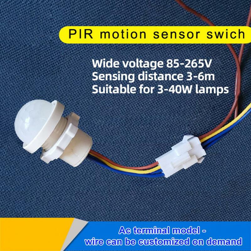 Saklar lampu detektor Sensor PIR lemari, saklar lampu Sensor otomatis deteksi gerakan inframerah PIR 110V 220V