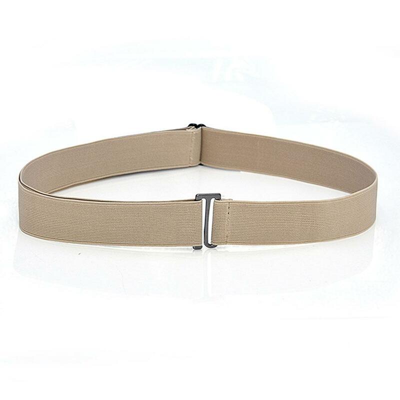 Cinturón elástico de mezclilla para mujer, banda ajustable voluminosa, Simple, sin costuras, L6A4