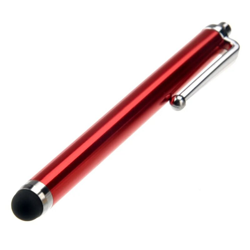 Pena sentuh Stylus dengan karet, pena sentuh untuk 2 (merah)