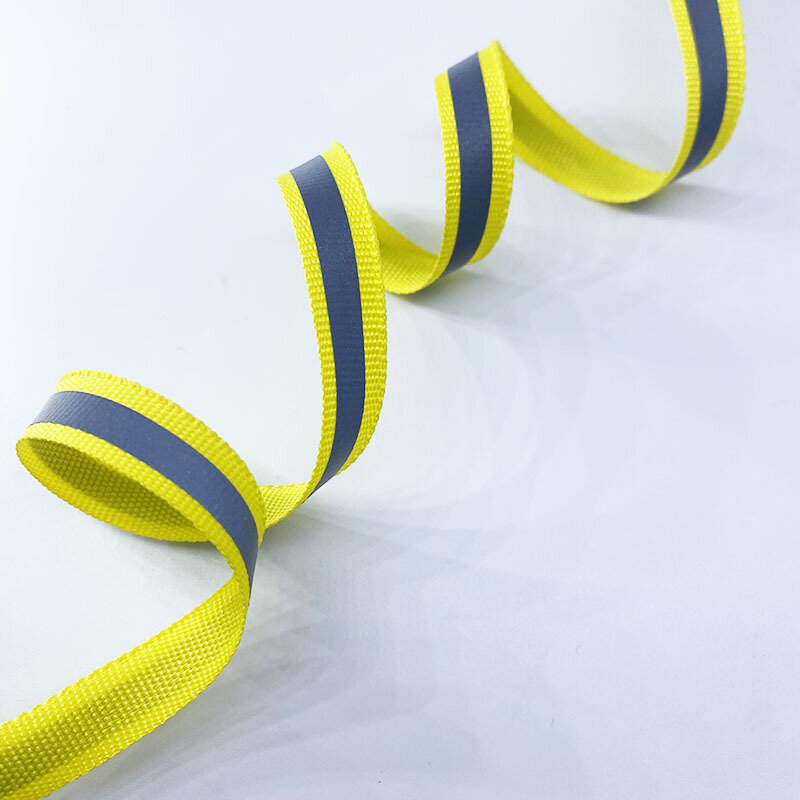 50 yards/lot Reflektierende Gurtband Band Multi Farbe DIY Stoff Streifen für Bekleidungs Handgemachte Nähen Handwerk 1cm Breite