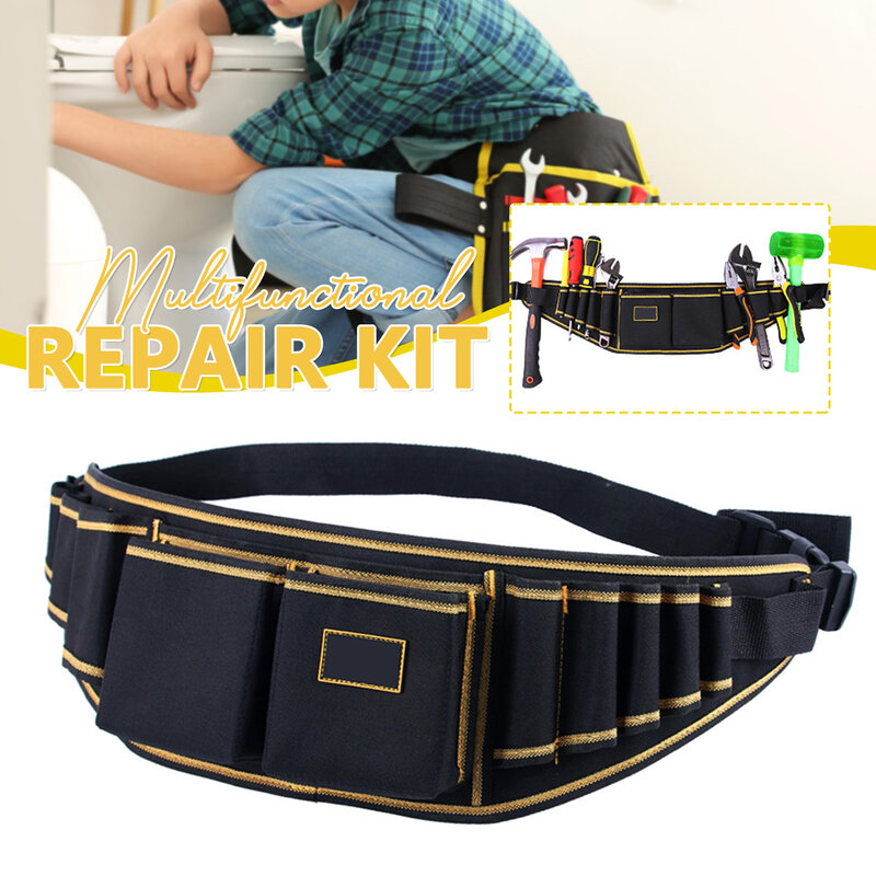 Multi-functional Electrician Bag Waist Belt Pouch Storage Organizer Tool Kit Case For Electrician Belt Tool Holder Repair Tools