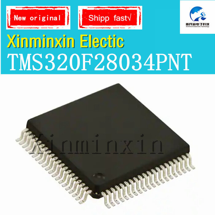 Chip IC Original, TMS320F28034PNT, TMS320 F28034PNT, 100% novo, em estoque, 1Pc Lot