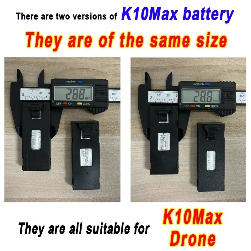 Bateria Original K10 Max Dron, 3.7V 1800mAh, para Peças de Acessórios K10 Max Mini Dron