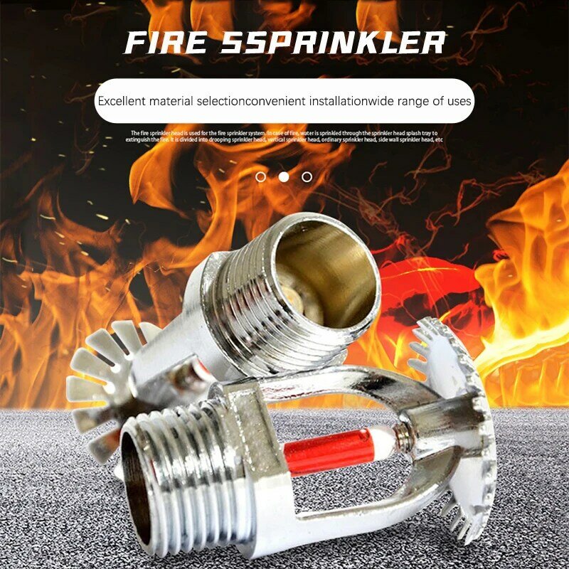 1Pc 68 Pendent for Fire Extinguishing System Protection Sprinkler Head Pendent Sprinklers Side Hidden Fire Sprinkler