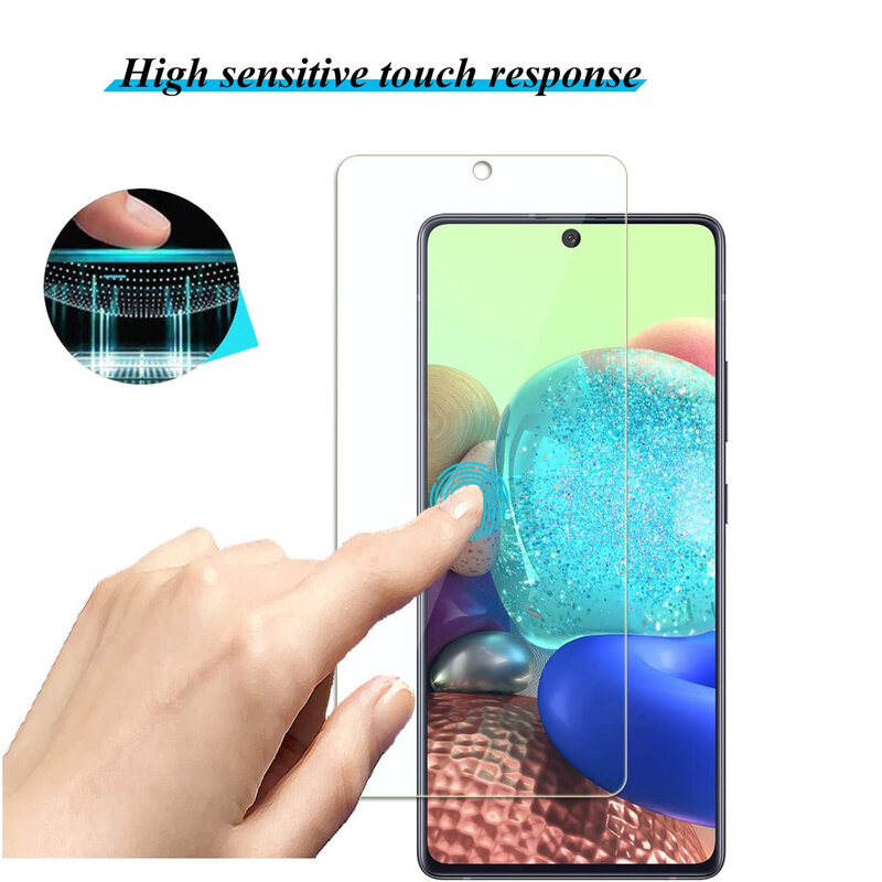Vidro temperado para Samsung Galaxy A53 5G, protetor de tela, filme, 2 pcs, 4pcs