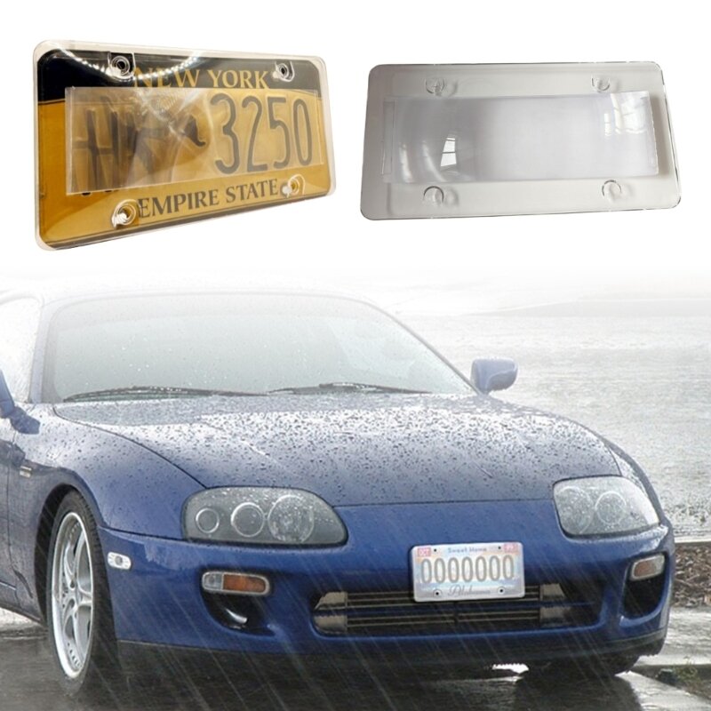 Universal American License Plate Frame, 6 "x 12", Auto Acessório, ABS Number Plate Tags Capa, Decoração do veículo