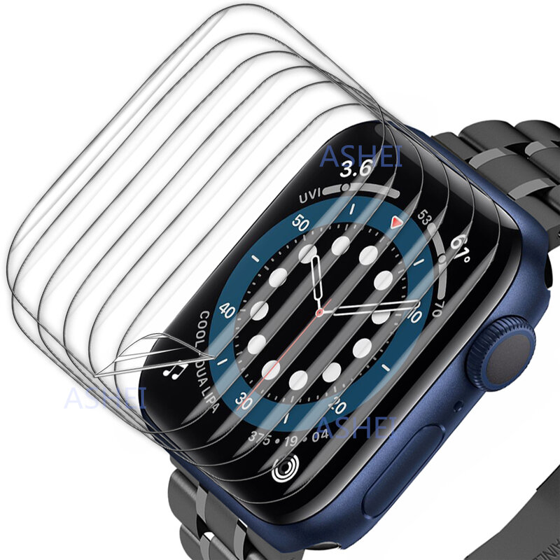 Displays chutz folie für Apple Watch Serie 9 se 45mm 49mm klar flexibel HD-Film blasen frei iwatch ultra nicht Glass chutz