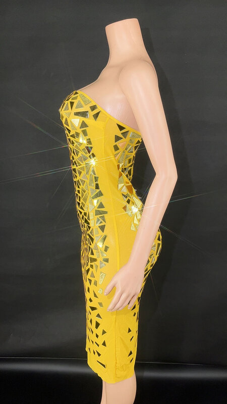 Изготовленное на заказ Сетчатое кружевное жемчужное прозрачное высокоэластичное соблазнительное облегающее платье с блестками платье для вечеринки на день рождения платье для выступления
