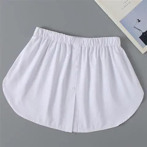 Koreańska wersja cienka bluzka fałszywe Hem Fart obejmujące zasłonę z wszechstronnym najniższy artefakt sweter krótka spódniczka seksowne spódnice
